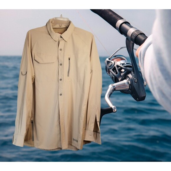 Bass Pro Shops Other - Men's Fishing Shirt Vented Activewear B Wide World of Sportsmen Size Large